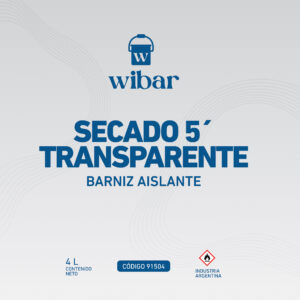 Barniz aislante WIBAR Secado Rapido 5' minutosTransparente para bobinados de motores electricos