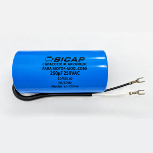 SICAP capacitor de arranque para motores de compresores 250 VAC 250 uF alto par